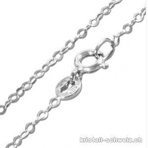 Ankerkette flach aus Silber 925. L. 38 cm