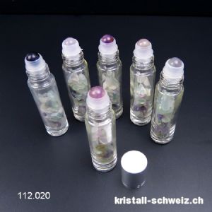 Fluorit mattiert, Flasche Roll-on, ca. 10 ml