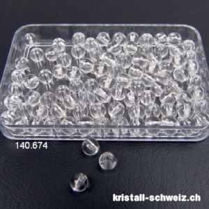 Bergkristall, Kugel gelocht 4 - 4,5 mm