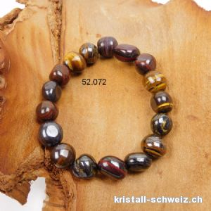 Armband Tigereisen 10-13 mm, elastisch 17,5 - 18 cm. Grösse SM