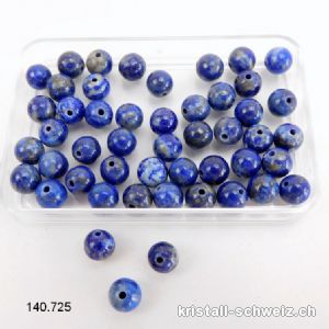 Lapislazuli AB, Kugel gelocht 6,5 - 7 mm. SONDERANGEBOT