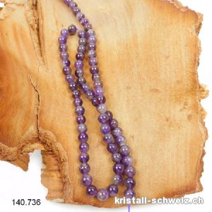 Strang Amethyst geraucht 6,5 mm / 38 cm, ca. 58 Kugeln. SONDERANGEBOT