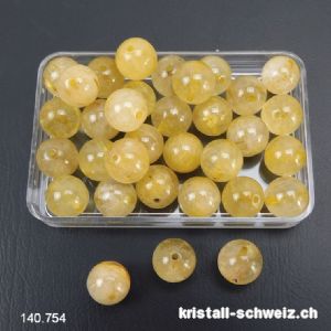 Rutil Quarz Kugel gelocht 8 - 9 mm