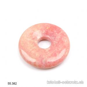 Thulit aus Norwegen, rosa Zoisit, Donut 3 cm