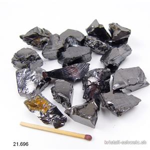 Schungit Kristall - Edel Shungit 4 bis 5,5 Gramm. Größe M
