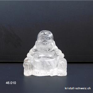 Kleiner Buddha Bergkristall 3 x 3 x dick. 1,5 cm