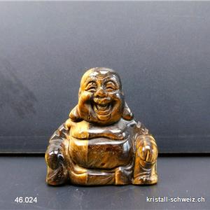 Buddha Tigerauge 3,5 x 3,5 cm