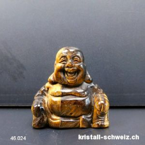 Buddha Tigerauge 3,5 x 3,5 cm