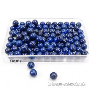 Lapislazuli, Kugel gelocht 3,5 - 4 mm