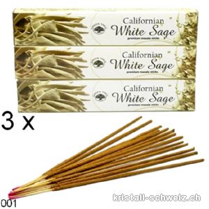 3 Dosen - Räucherstäbchen WEISSER SALBEI. Sonderangebot