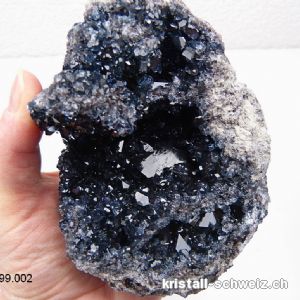 Celestite - Coelestin schwarz, Kristallin mit Matrix. Einzelstück 1'660 Gramm