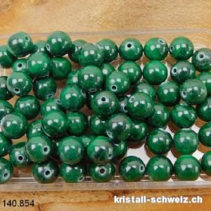 Malachit, Kugel gelocht 6 - 6,3 mm