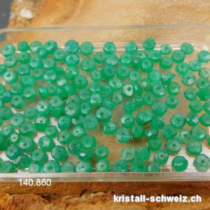 Emerald - Smaragd aus Afghanistan, facettierte Mini-Linse 3 - 3,5 mm