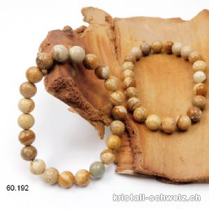 Armband Jaspis Landschaft - Bilder Jaspis 8,5 mm / 18-18,5 cm