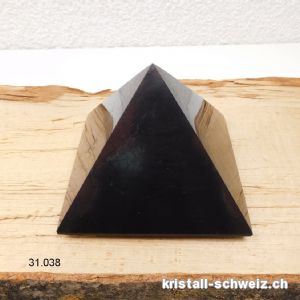 Pyramid Schungit 10 cm x H. 6,5 cm, 550 - 600 Gramm