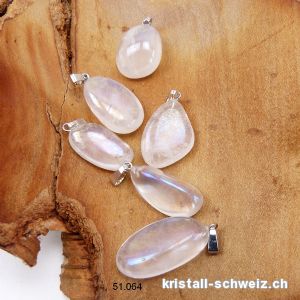 Anhänger Angel Aura Trommelstein mit Metallöse 2,2-2,8 cm. B-Qual. Sonderangebot