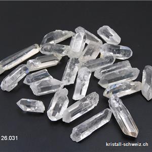 Bergkristall, rohe Spitze 2 bis 4 cm / 2 - 4 Gramm