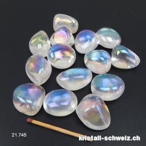 Angel Aura Trommelstein 2 bis 3 cm, 11 - 13 Gramm. Grösse M