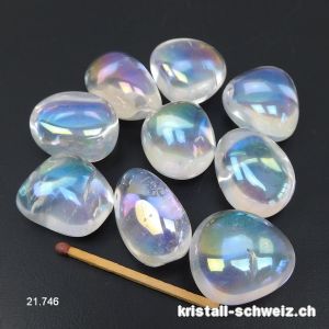 Angel Aura Trommelstein 2,5 bis 3 cm, 14 - 17 Gramm. Grösse L