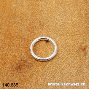 Ring geschlossen 8 x 1 mm aus 925 Silber