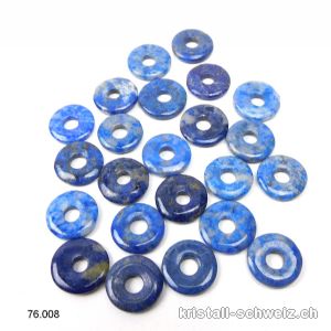 Lapislazuli Donut 1,2 cm, Kristall-Begleiter. AB Qual. SONDERANGEBOT