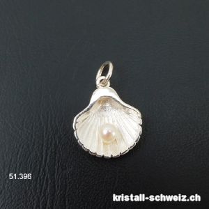 Anhänger Perle - Süßwasserperle SHELL aus 925er Silber