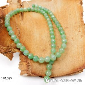 Strang Aventurin hellgrün 6 - 6,5 mm / 38 cm, ca. 60 Kugeln. SONDERANGEBOT