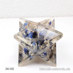 Merkaba Orgon Turmalin - Lapislazuli 6 - 6,2 cm, XL
