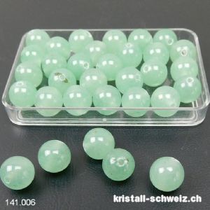 Aventurin grün, Kugel gelocht 8 - 8,5 mm