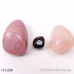 Wassersteine Liebe und Erotik, 3 Edelsteine