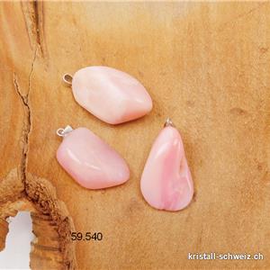 Anhänger Chrysopal - Anden Opal rosa an 925 Silberöse