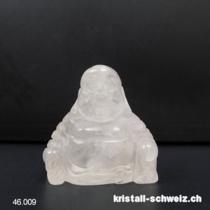 Buddha Bergkristall weiss 3,5 bis 4 cm