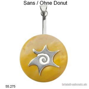 Donuthalter SONNE aus 925 Silber für Donut 3 bis 4 cm