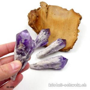 Amethyst Rohspitze, Länge 8 bis 8,5 cm