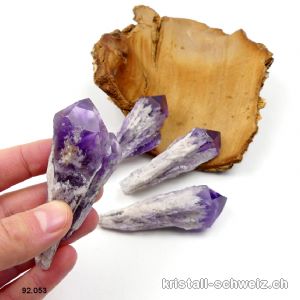 Amethyst Rohspitze, Länge 8 bis 8,5 cm. Sonderangebot