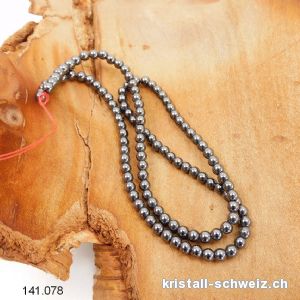 Strang Hämatit 3,7 mm / 38 - 40 cm, ca. 100 Kugeln. SONDERANGEBOT