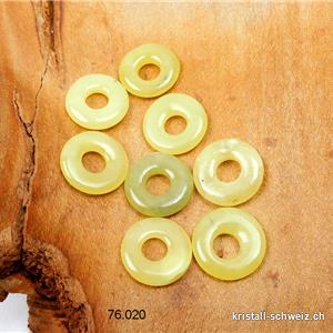 Jade Serpentin grün-gelb, Donut 1,5 cm