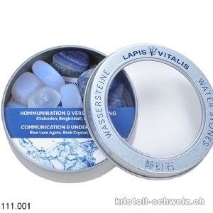 Wassersteine Mischung - KOMMUNIKATION & VERSTÄNDIGUNG - in Metall-Geschenkdose