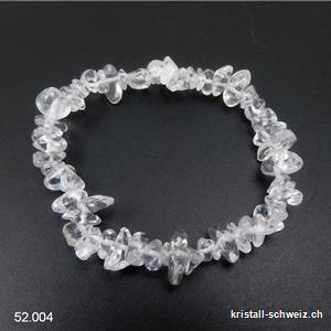 Armband Bergkristall Splitter, elastisch 17,5 - 18 cm. Größe SM