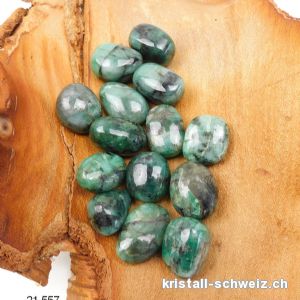 Smaragd aus Brasilien 1,6 - 2,2 cm / 5 bis 6 Gramm. Grösse S