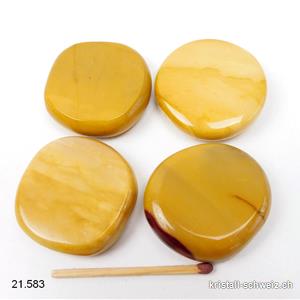 Mookait Senf-Gelb 3,8 - 4 cm. Größe L