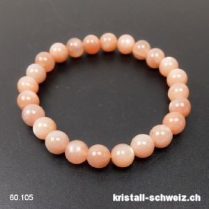 Armband Mondstein orange 8 - 8,5 mm / 18 cm