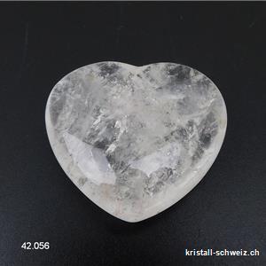 Coeur Cristal de Roche 4,2 x 4 x 1,5 cm. Qual. AB, Offre Spéciale