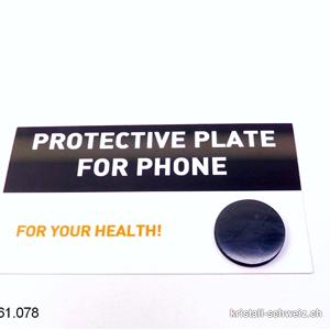Schungit Platte für Smartphone Ø 2 cm. Sonderangebot 