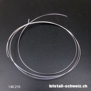 Silberdraht dünn und halb-weich 925/1000. 1 Meter x dicke 0,5 mm. SONDERANGEBOT