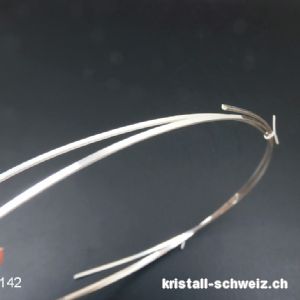 Silberdraht rechteckig HART 925/1000. 1 Meter / 1,5 x 0,8 mm. SONDERANGEBOT