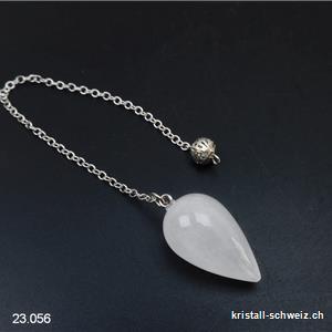 Pendel Bergkristall 3 cm mit Metall-Kette