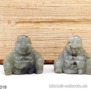 Klein Buddha labradorit hell 3 cm