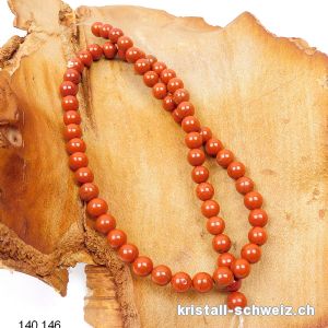 Strang Jaspis rot 6 - 6,5 mm / 38 cm, ca. 58 Kugeln