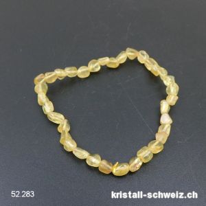 Armband Apatit gelb 5 - 7 mm, elastisch 19 cm. Grösse L